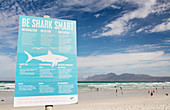 Shark attack warning sign