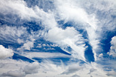 Various cloud formations