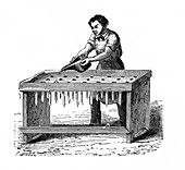 Candle maker,illustration