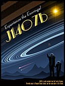 Exoring J1407B - Travel Poster