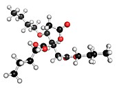 Acetyl tributyl citrate plastic molecule