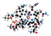 Hydroxocobalamin vitamin B12 molecule