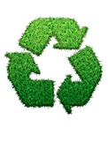 Grass recycling logo,illustration