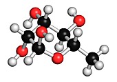 Rhamnose sugar molecule