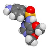 Sulfadoxine malaria drug molecule
