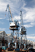 Cranes at docks,Cape Town