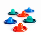 Coloured condoms