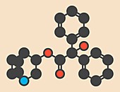 Quinuclidinyl benzilate molecule