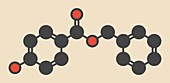 Benzyl paraben preservative molecule