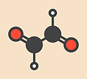 Glyoxal dialdehyde molecule