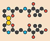 Pantethine dimeric vitamin B5 molecule