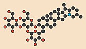 Solanine nightshade poison molecule