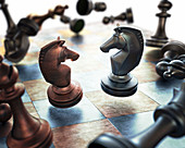 Chess pieces,Illustration