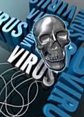 Computer virus,Illustration