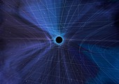 Spacetime Warped by a Black Hole