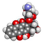 Idarubicin cancer drug molecule