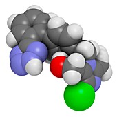 Losartan hypertension drug molecule