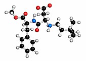 Neotame sugar substitute molecule
