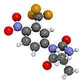 Nilutamide prostate cancer drug molecule