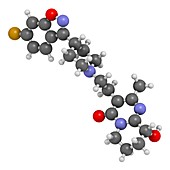 Paliperidone drug molecule