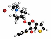 Tiotropium bromide COPD drug molecule