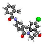 Tolvaptan hyponatremia drug molecule