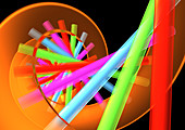 DNA molecule,computer artwork