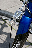 Brake system on bicycle wheel