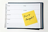 Diary reminder,post-it note