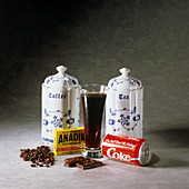 Food and drink containing caffeine
