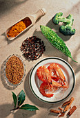 Seafood and spices rich chromium
