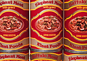 Elephant meat tins