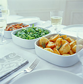 Roast potatoes and other vegetables