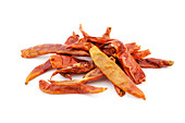 Dried red chilli peppers