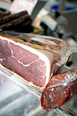 Parma ham and chorizo sausage