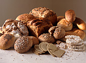 Breads,rice cakes and oatcakes