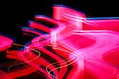 Abstract pattern of light trails