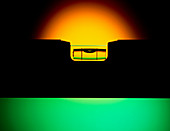 Silhouette of a spirit level