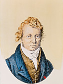 Engraving of Andre Ampere,French physicist