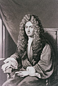 Portrait of the British chemist Robert Boyle