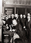 Opening New York-Chicago telephone line