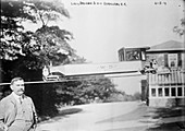Louis Brennan with his Gyro-Monorail