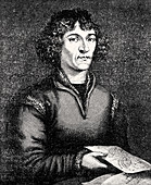 Engraving of Nicolas Copernicus,Polish astronomer