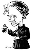 Marie Curie,caricature