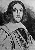Portrait of the French mathematician P. de Fermat