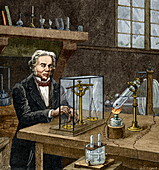 Faraday's electrolysis experiment,1833