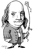 Benjamin Franklin,caricature