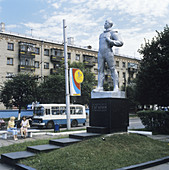 Yuri Gagarin statue,Cheboksary,Russia