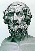 Engraving of the Greek poet Homer