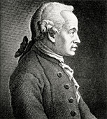 Portrait of the German philosopher Immanuel Kant